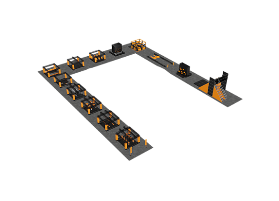 картинка Полоса препятствий "Супер Ниндзя" от компании Рент-Бери