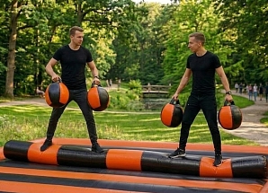 Гладиаторские бои на бревне