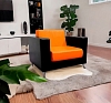 Кресло Cube оранжево-черное рис 2