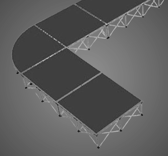Подиум П-образный рис 3