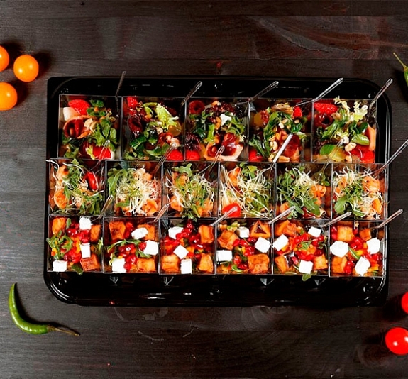 Салат из чечевицы и жареных баклажанов рис 1