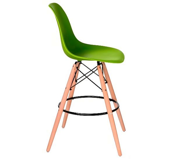 Стул барный Eames зеленый рис 6