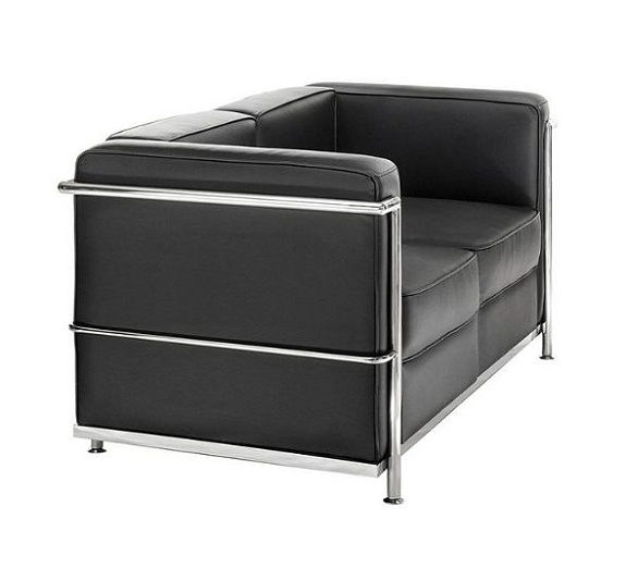 Диван Chrome двухместный черный рис 1