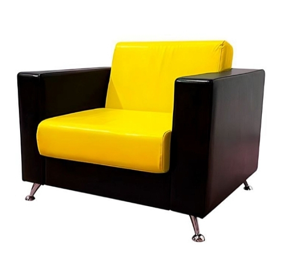 Кресло Cube желто-черное рис 1