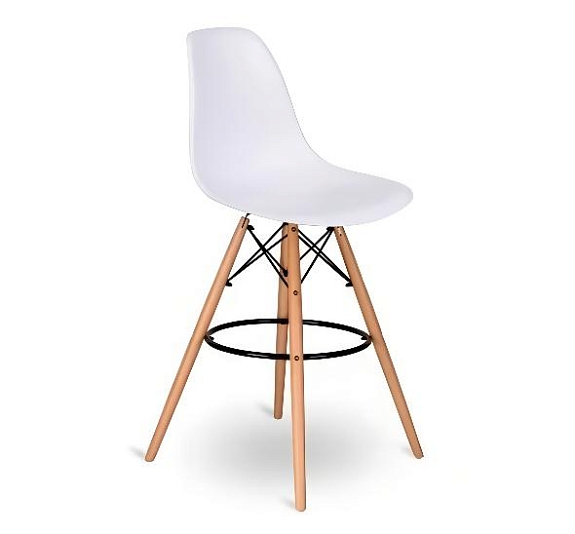 Стул барный Eames белый рис 7