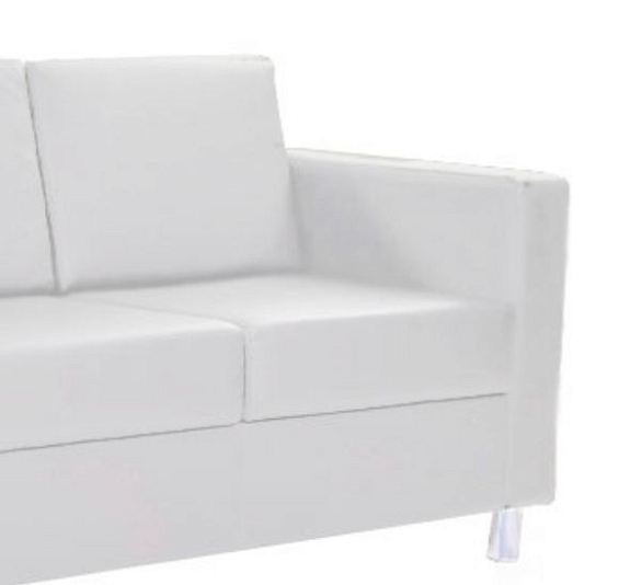 Диван Cyber трехместный белый рис 1