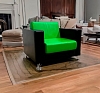 Кресло Cube зелено-черное рис 2