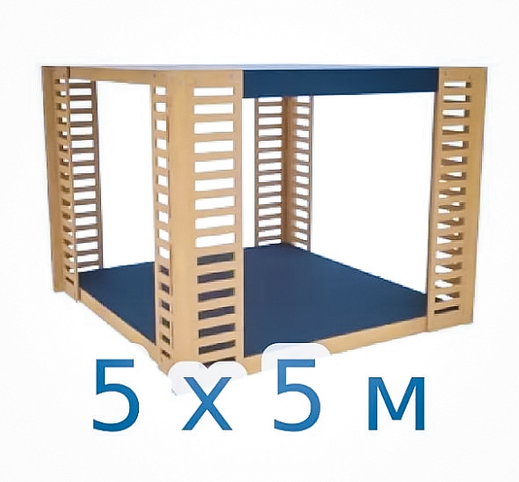 картинка Корнер Веранда 5х5 м от компании Рент-Бери