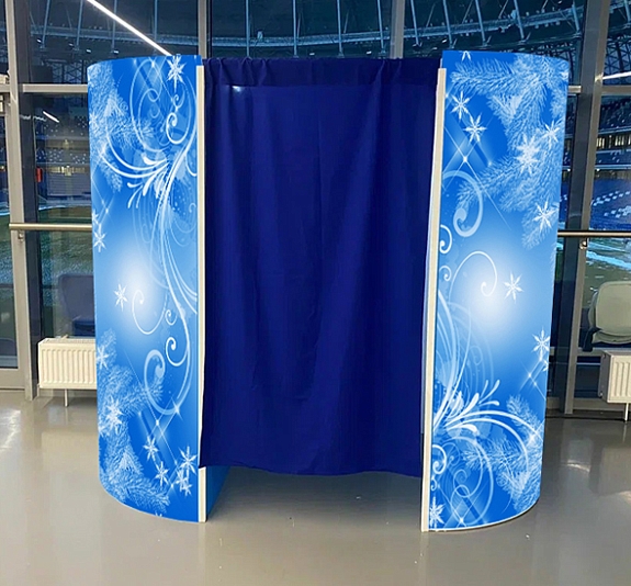 картинка Новогодняя Овальная фотобудка от компании Рент-Бери