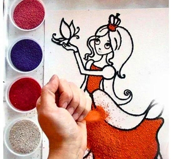 Мастер-класс «Песочная картина» рис 1