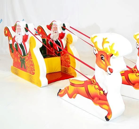 картинка Фотозона "Упряжка с оленями" от компании Рент-Бери