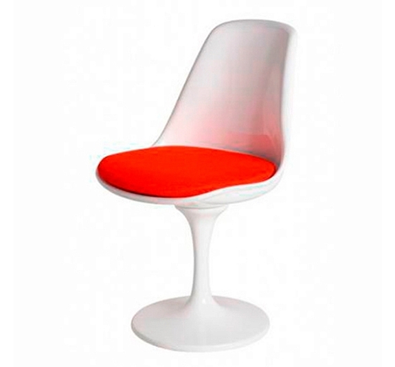 Стул Tulip (Тулип) бело-красный рис 3