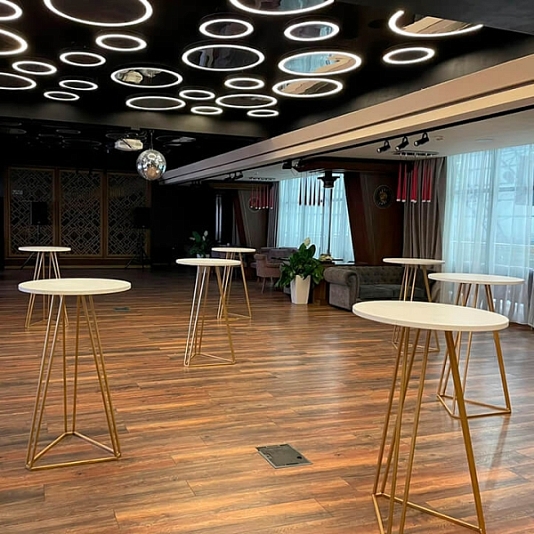 Стол фуршетный Rinfresco D-70 White and Gold рис 4