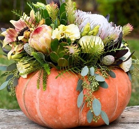 Букет в тыкве рис 3