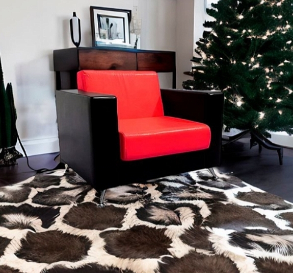 Кресло Cube красно-черное рис 1