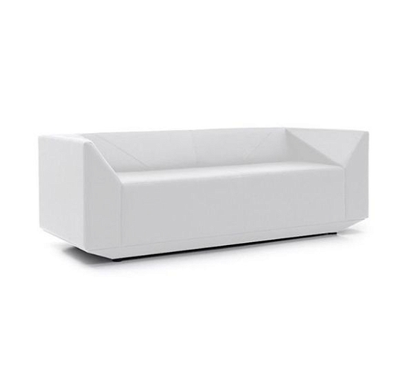 Диван Diamond трехместный белый рис 3