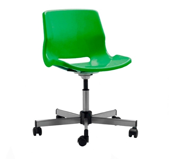 Стул пластиковый Snille зелёный рис 1