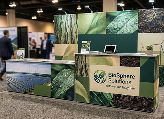 SEGwall Ресепшен с печатью без подсветки