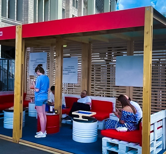 картинка Корнер Веранда 5х5 м от компании Рент-Бери