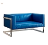 Диван Andrian Silver & Blue рис 1