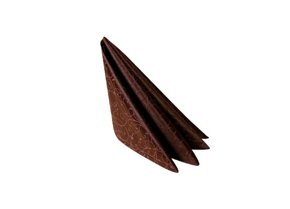 Салфетка коричневая «Жаккард» 45х45