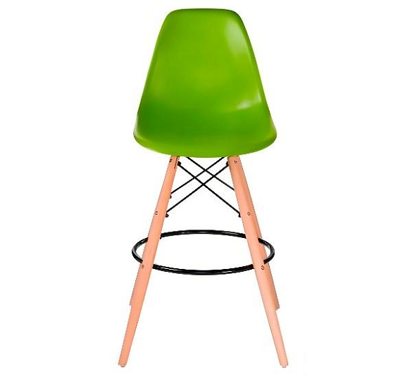 Стул барный Eames зеленый рис 2