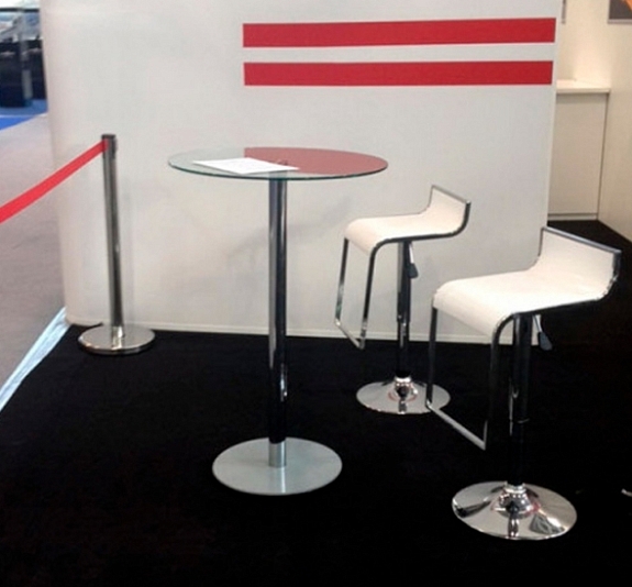 Стул барный Crack белый рис 3