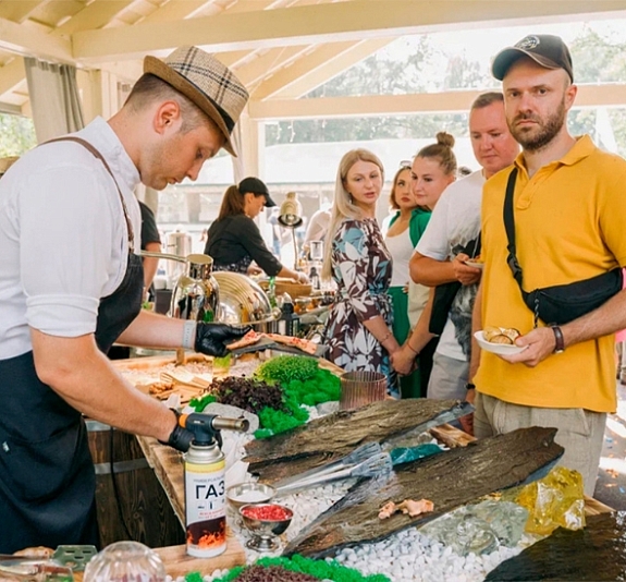 картинка Кулинарная станция Строганина от компании Рент-Бери