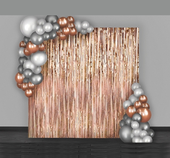 картинка Фотозона новогодняя "Дождик с шарами" от компании Рент-Бери