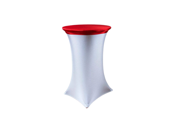Стрейч наперон «Шапочка» для коктейльного стола красный