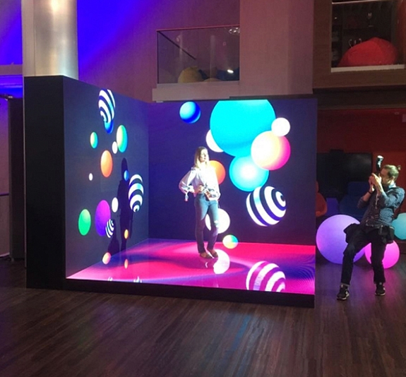 Угловая 3х3 светодиодная фотозона рис 2