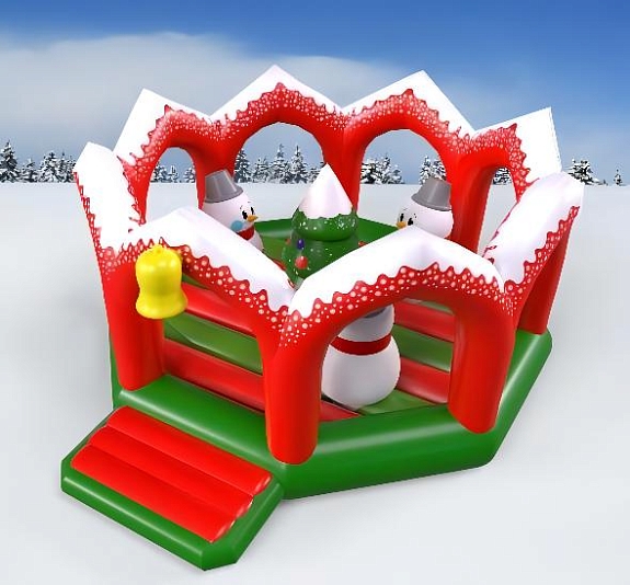 картинка Батут "Зимний лес" от компании Рент-Бери