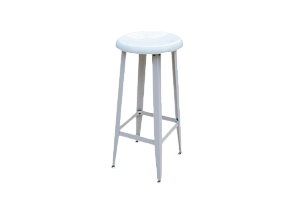 Стул барный металлический белый
