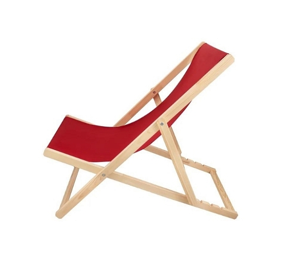 Красный шезлонг рис 2