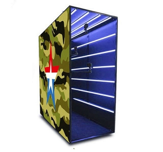 Военный неоновый тоннель рис 1