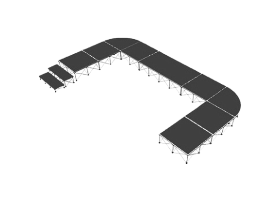 Подиум П-образный