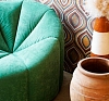 Кресло-пуф Вельвет Зеленый рис 4