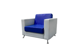 Кресло Cube сине-белое