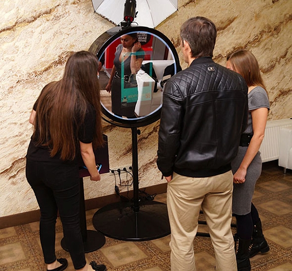 Свадебное Круглое селфи-зеркало рис 2