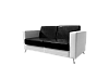 Диван Cube двухместный черный