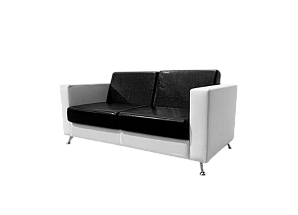 Диван Cube двухместный черный