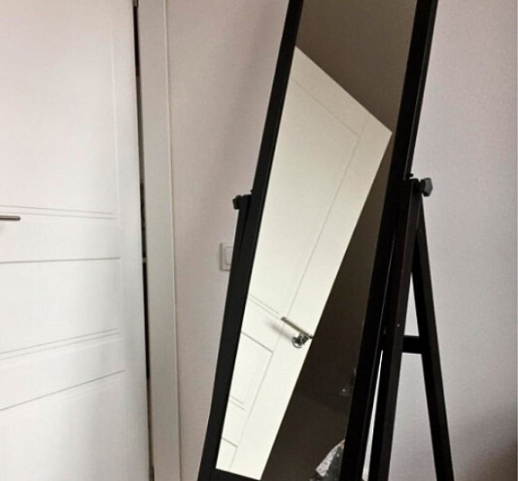 Зеркало из дерева коричневое Гарден рис 3