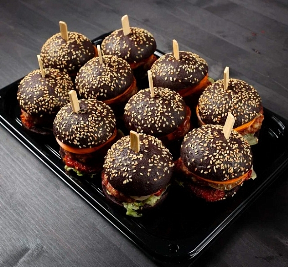 Мини бургер с ростбифом рис 4