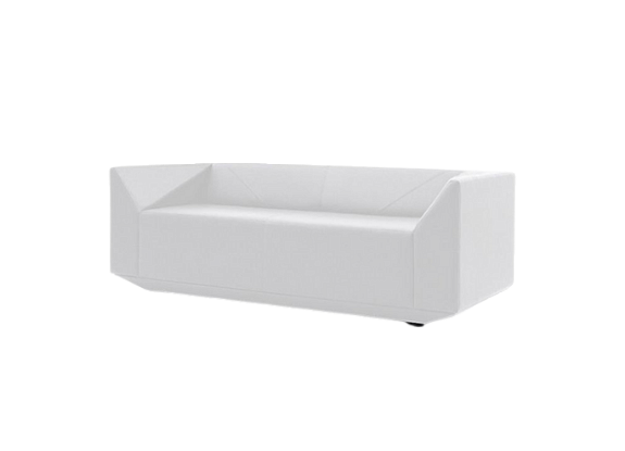 Диван Diamond трехместный белый