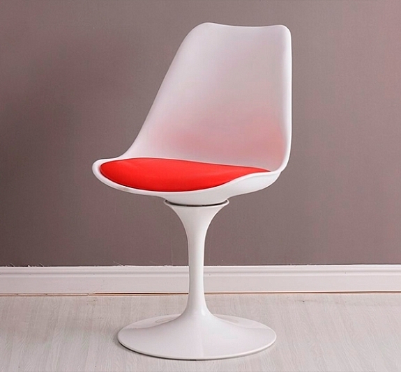 Стул Tulip (Тулип) бело-красный рис 2