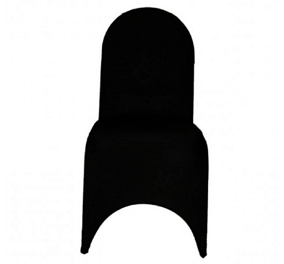 картинка Чехол для стула чёрный (стрейч) от компании Рент-Бери