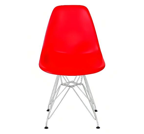Стул Eames металл красный рис 4