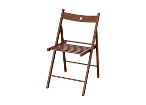 Складной стул Терье коричневый