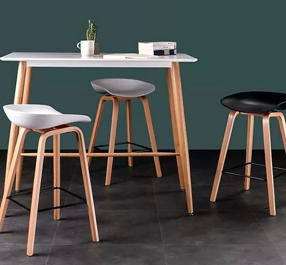 Стул барный Wood White рис 1