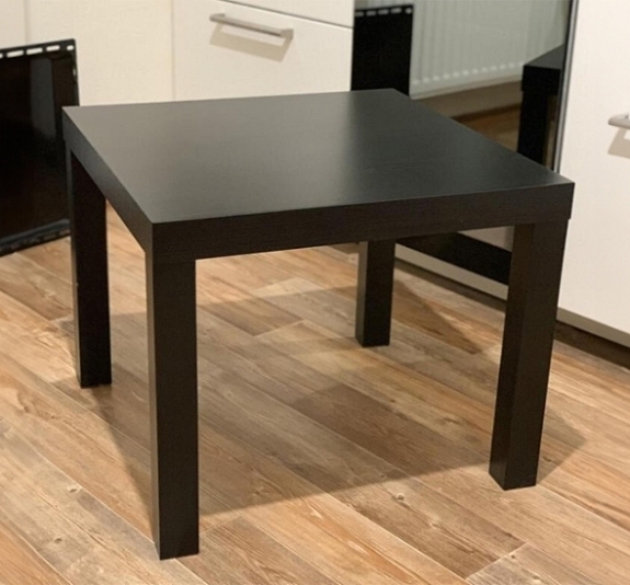 Стол журнальный Лакк 55х55 черный рис 2